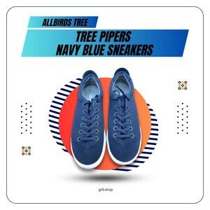 Allbirds Tree Pipers Navy Blue Sneakers Mens Size 10 Sustainable Comfort Lightwe